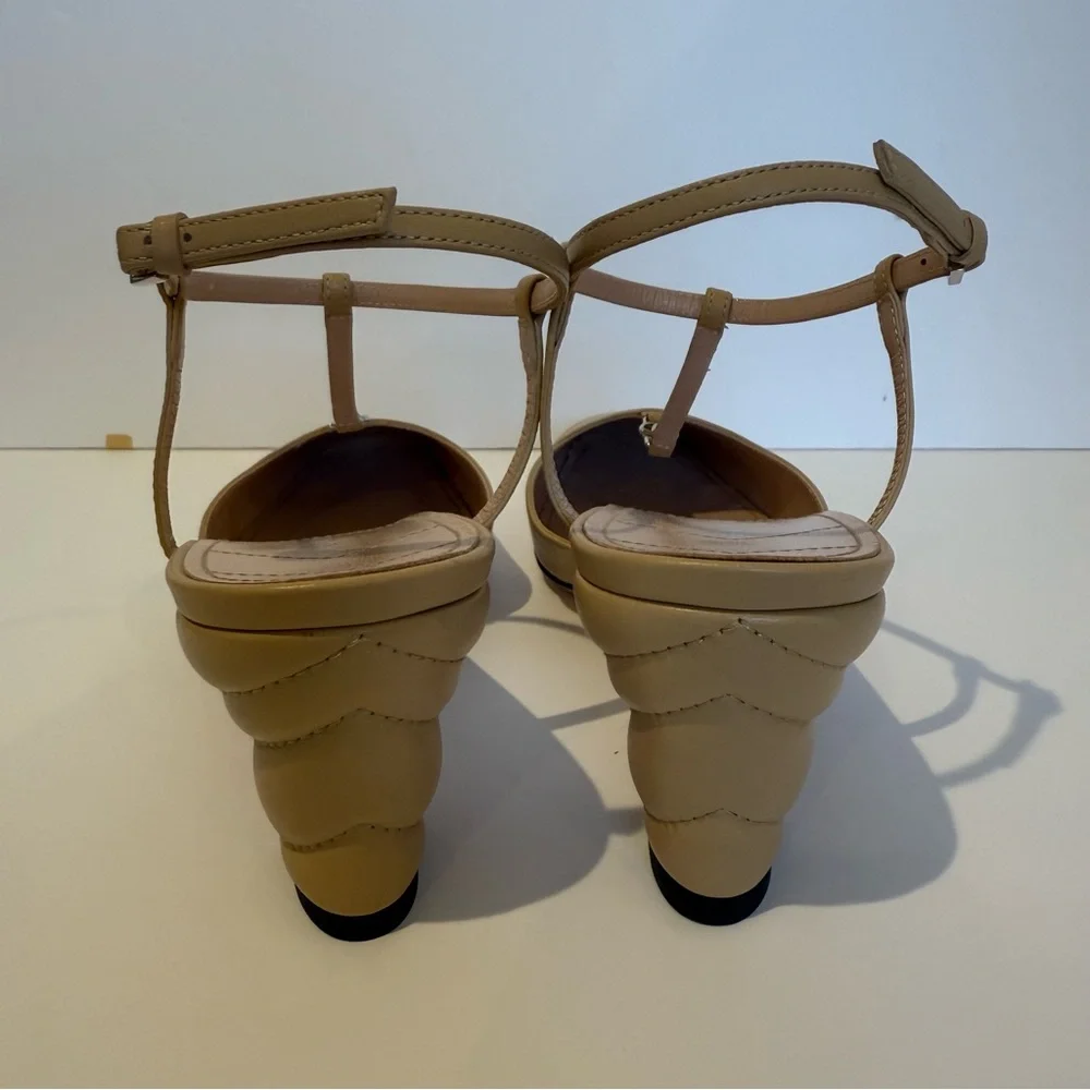 🆕 Gucci Marmot T-Strap Leather Pump 40EU - Picture 10 of 14